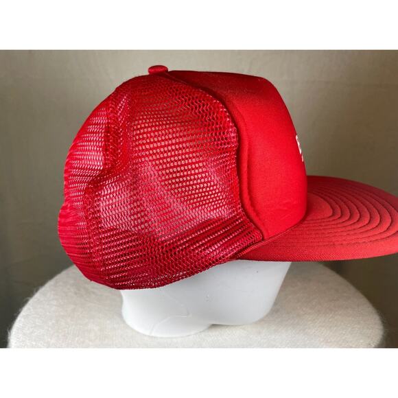 Call the B.E.S.T. Streetwear Red Trucker Snapback Hat - Picture 3 of 7